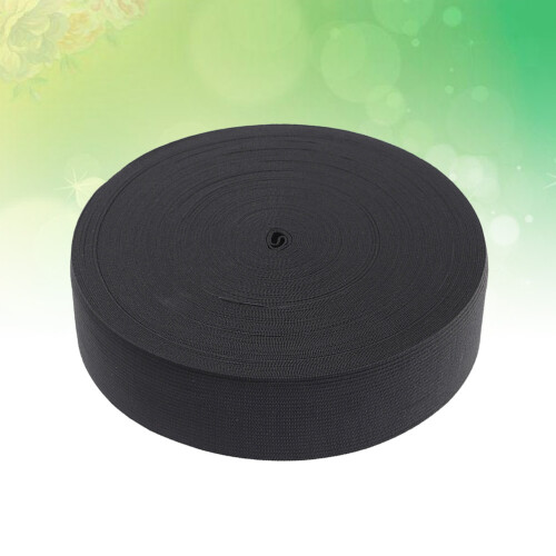 1 Roll Wigs Elastic Band Flat Polyester For Craftsman Black 1
