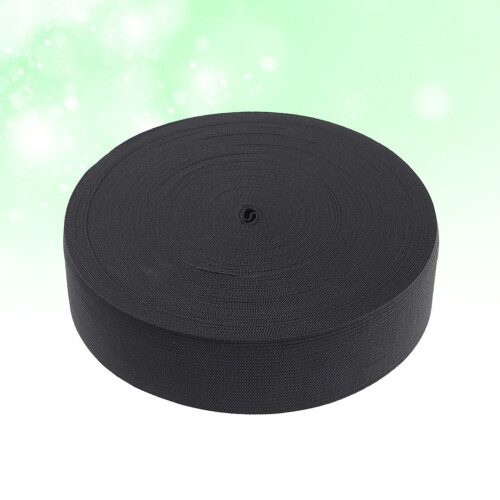 1 Roll Wigs Elastic Band Flat Polyester For Craftsman Black 2