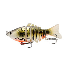 1 PIECE Wobbler fishing lure Multipart 10 cm 15.6 g Floating Hard lure Artificial minnow Trolling Bass Pike Carp Crankbait lure (Color : 3)