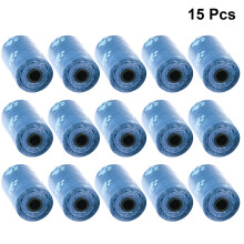 15 Rolls Pet Claw Printed Waste Bags With Pouch Holder