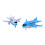 12Pcs Kids Plastic Pull Back Airplane Toy Passenger Models 10