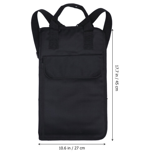 Kids Drumstick Bag Holder Mallet Backpack Black 2