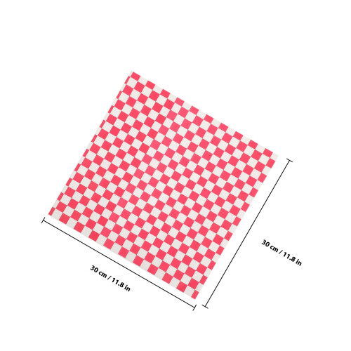 80 Sheets Sandwich Paper Liners Dessert Baking Checkered Sheets 1