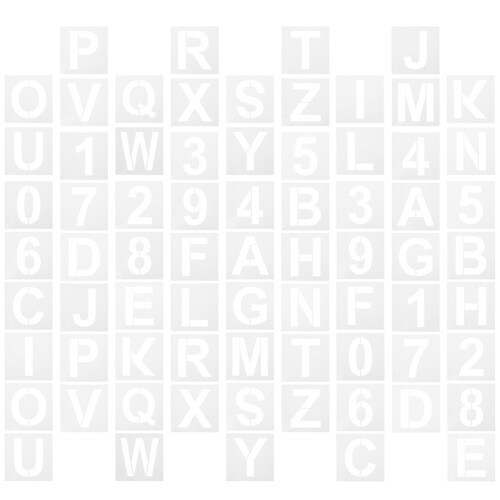 36 Teile Schablonen Hohle Malerei Alphabet 2