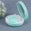 1Pc Marble Pattern Portable Lenses Case For Home And Travel Green 4