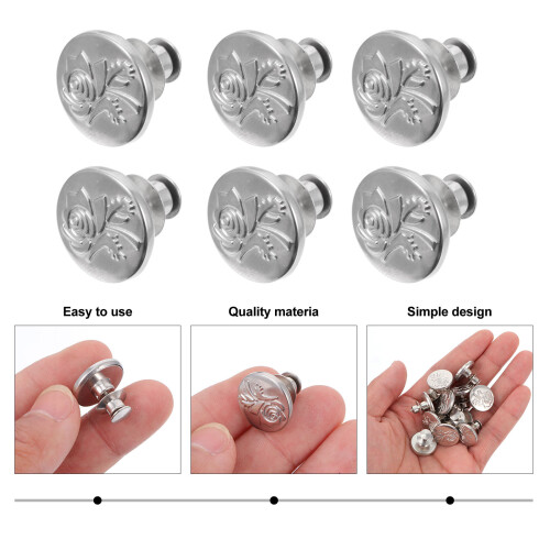 12Pcs Jean Buttons Replacement Alloy Snap Buttons For Pants 2