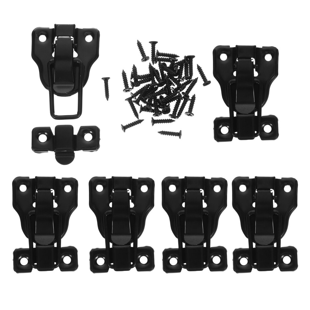 6 Pcs Buckle Duckbill Cabinet Locks Hasp Latch Decorative Toggle 3572228263927