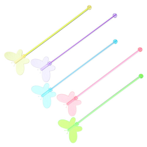 25Pcs Acrylic Stirring Sticks 22Cm For Bar Restaurant