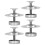 4pcs Stainless Steel Beehive Base Ant Stand Feet 7