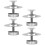 4pcs Stainless Steel Beehive Base Ant Stand Feet 8