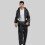 Raindrops Riding Rain Poncho Raincoats 1 Set Black Waterproof 5
