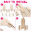 2Pcs 3D Rocket Puzzle Model Toy Wooden Assembly Puzzle 8