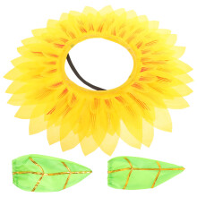 De Accesorios Para Disfraz De Girasol: Diadema, Gorro Y Guantes