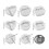 Hars Case Molds Epoxyhars Casting Mallen voor DIY-Vierkant 4 4