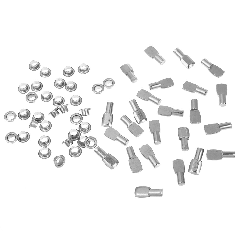 50Sets Steel Shelf Pegs Rolled Steel For Cabinet Bookshelf 3261487257784