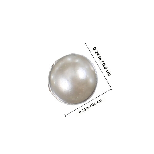 4 Sheets Self-Adhesive Flat Back Pearls Beauty Makeup Embellishments 1