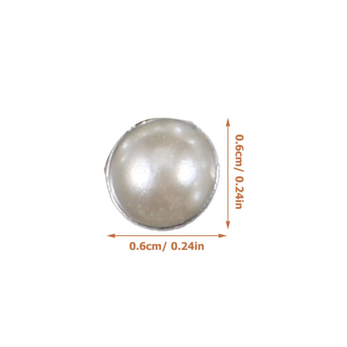 4 Sheets Self-Adhesive Flat Back Pearls Beauty Makeup Embellishments 2