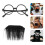 1 Set Fake Mustache False Beard With Glasses Frame 3