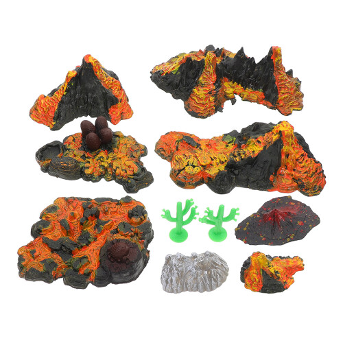 One Set Volcano Model Statue For Sand Table Landscaping Decoration 2