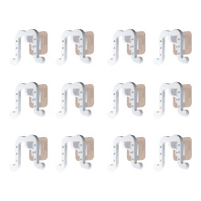 12pc Slippers Rack Shoe Hanger Wall-Mounted Slipper-White Color