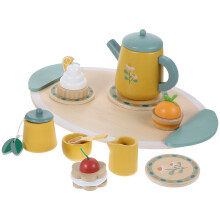 One Set Wooden Tea Set Toy For Kids Pretend Play