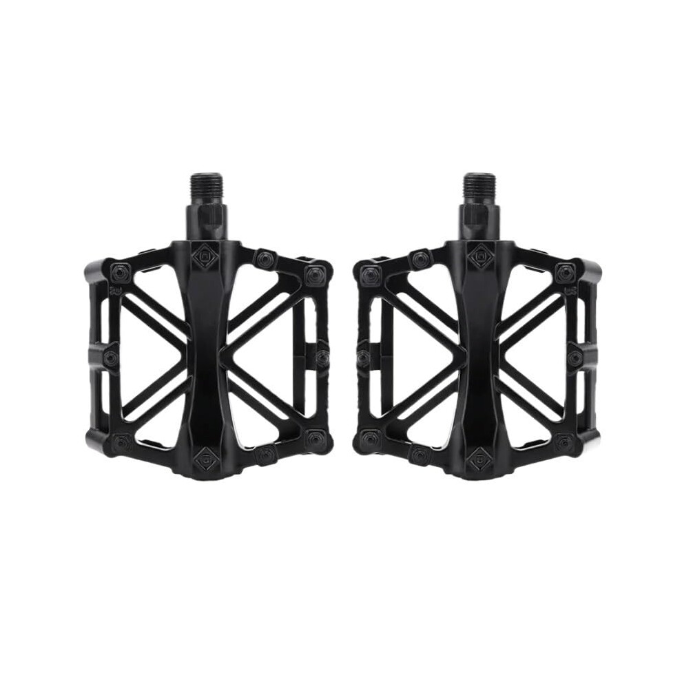 Motorcycle Foot Rests Aluminum Pedals For Mountain Bike Nonslip Plussized Widened All Aluminum Alloy Black 9001264159375