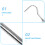 Raindrops Pool Pole Hook Stainless Steel 1set 72.0x1.1x1.1in 9