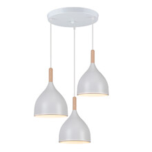 Modern Ceiling Light 3 Lights Retro Pendant Light White Metal Pendant Light Indoor Pendant Light For Bedroom Living Room Hallway