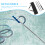 Raindrops Pool Pole Hook Stainless Steel 1set 72.0x1.1x1.1in 10