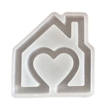 Heart House Candle Mold House Shape Silicone Mould for DIY