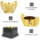 1pc Premium Plastic Awards Trophy Performance Trophy Party Game Trophy 9