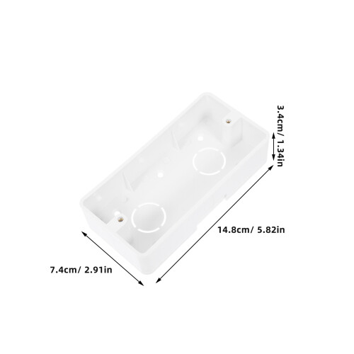 4Pcs Plastic Surface Mount Electrical Box For Switches Outlets 118 Type 1