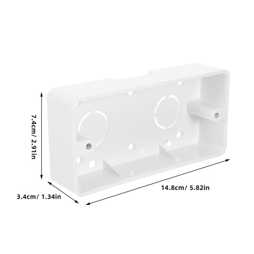 4Pcs Plastic Surface Mount Electrical Box For Switches Outlets 118 Type 2