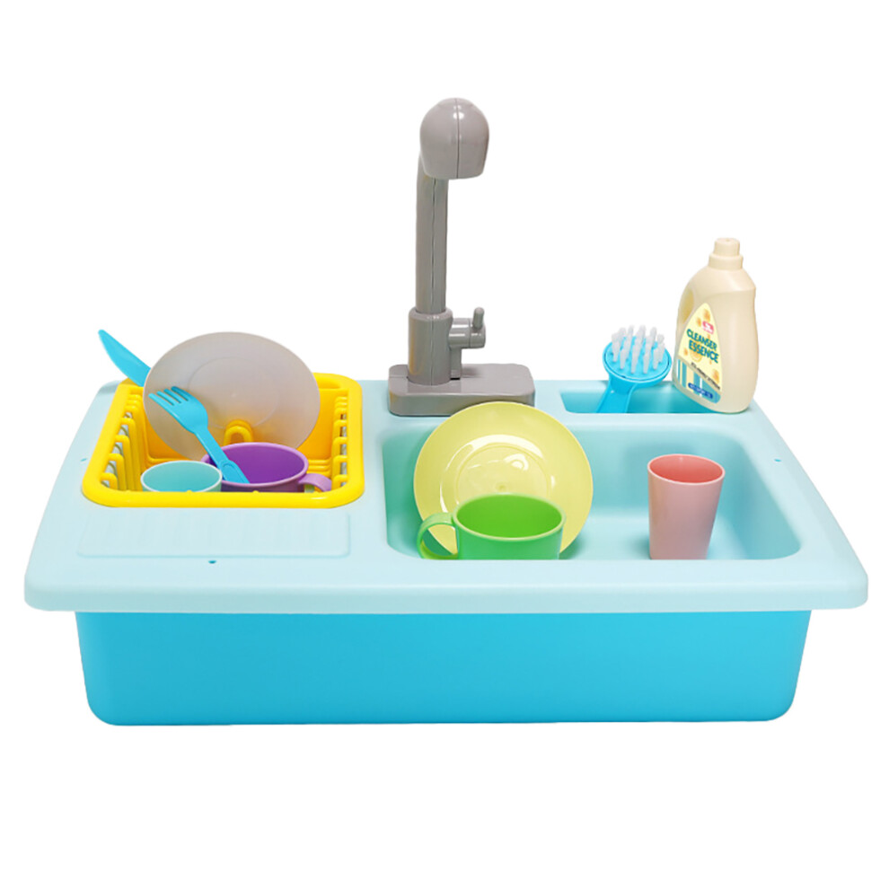 Photos - Role Playing Toy Children Kids Plastic Play House Pretend Dishwasher Toy Set Blue