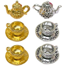 Miniature Tea Cup Teapot Coffee Pot Set For Doll House