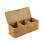 Rectangle Hand Woven Basket Desktop Natural Bamboo Weaving 1