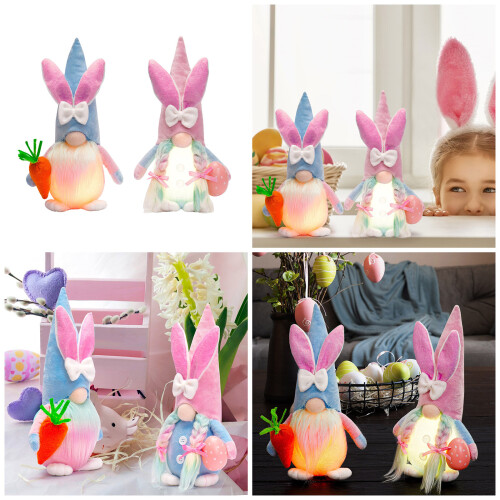 LED Light Up Easter Gnomes Comfortable Touch  Stuffed Dolls-men 2
