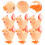 6Pcs Plush Wind Up Chickens Clockwork Jumping Toys 4