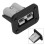 Schwarzer ABS-Batterieladestecker, 9