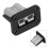 Schwarzer ABS-Batterieladestecker, 8