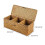 Rectangle Hand Woven Basket Desktop Natural Bamboo Weaving 2