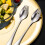 Camping Spoon Fork Combo Long Handle Spoon Fork Suitable for 6