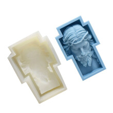 Moules à bougies en Silicone pour Portrait de visage européen,-1