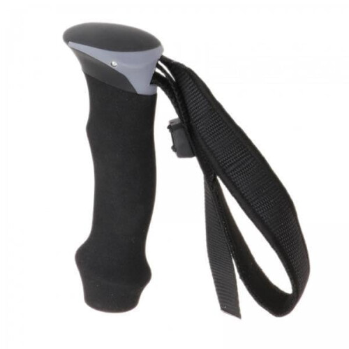 2X Trekking pole grip converter with hand loop