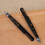 2Pcs Eyebrow Tweezer Trimmer Shaping Tool Makeup Accessory Black 10