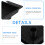 3Pcs Stackable Black Plastic Paint Trays with Brush and Roller Holder 11