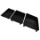 3Pcs Stackable Black Plastic Paint Trays with Brush and Roller Holder 3