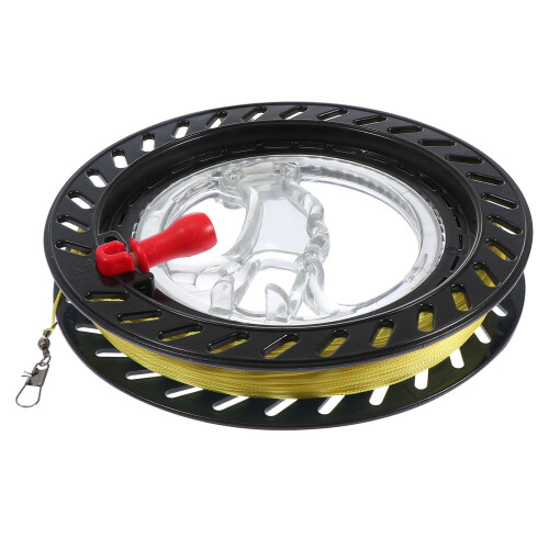1Pc Kite Spool Flying Reel Winder With Grip Accessory Black