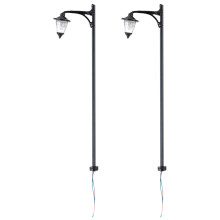 2Pcs Sand Table Railroad Street Light Models Construction Material