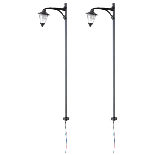 2Pcs Sand Table Railroad Street Light Models Construction Material